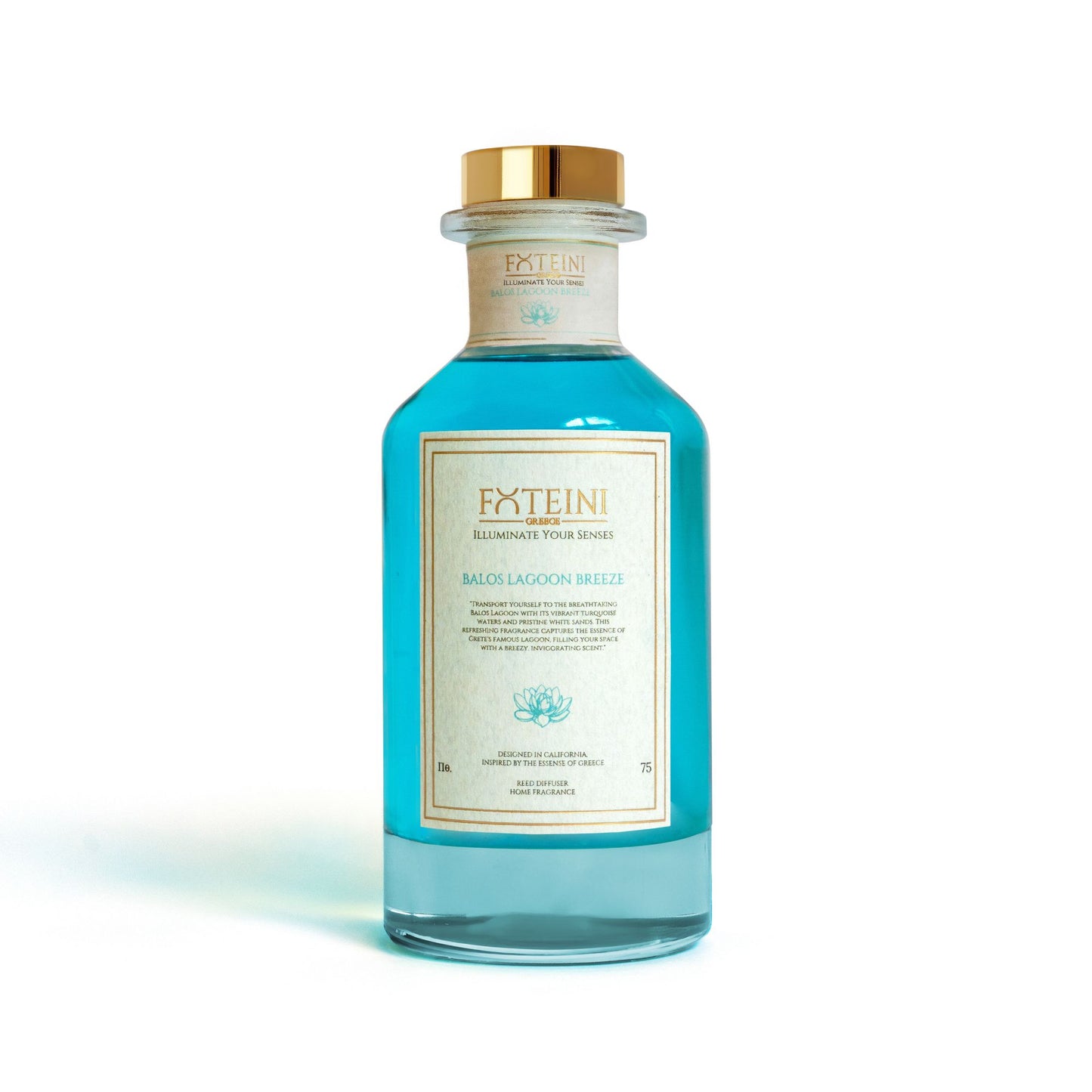 Balos Lagoon Breeze Reed Diffuser | Moonflower and Vanilla with Sandalwood Inspired by Crete