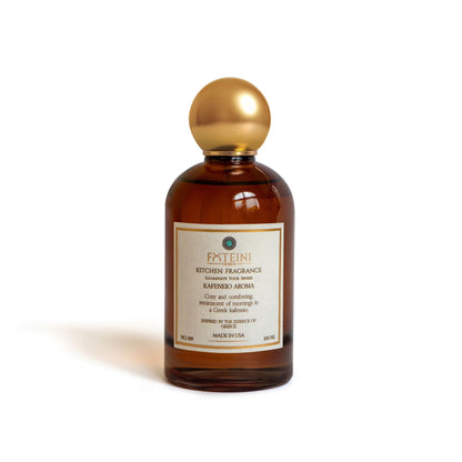 Kafeneio Aroma Kitchen Spray | Amber Tonka with Vanilla, Tobacco, and Smoked Woods Inspired by Greek Coffeehouses