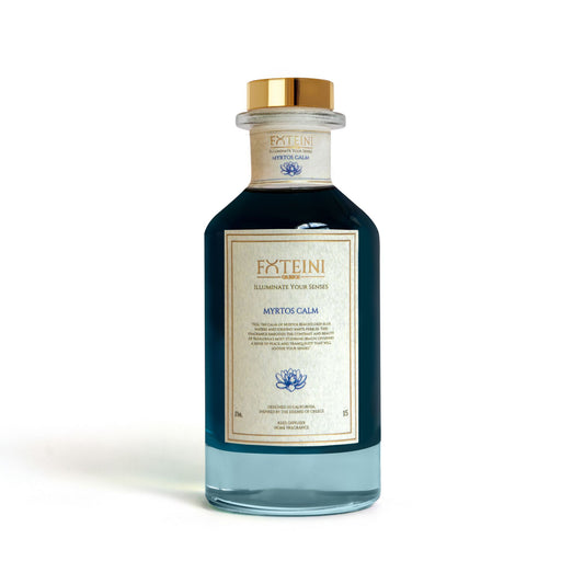 Myrtos Calm Reed Diffuser | Orchid and Black Amber with Vanilla Musk Inspired by Kefalonia