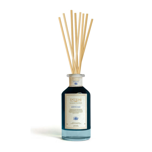 Myrtos Calm Reed Diffuser | Orchid and Black Amber with Vanilla Musk Inspired by Kefalonia