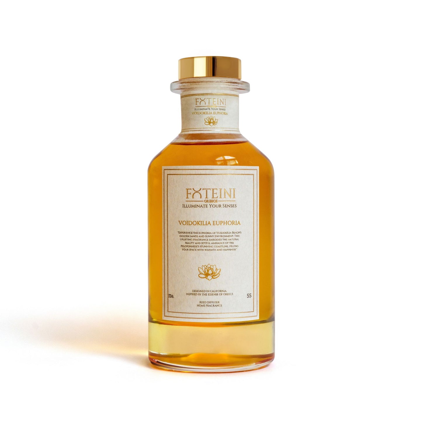 Voidokilia Euphoria Reed Diffuser | Oud Patchouli with Sandalwood and Amber Inspired by Voidokilia Beach