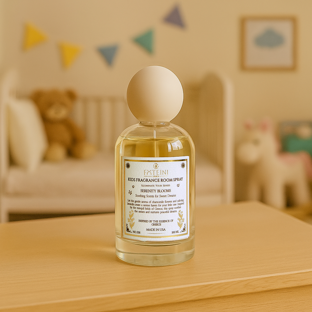 Serenity Blooms Kids Room Spray | Calming Chamomile & Lavender Inspired by Greek Meadows