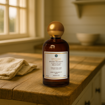 Meli & Kafes Kitchen Spray | Caramel Latte with Hazelnuts and Vanilla Syrup Inspired by Greece