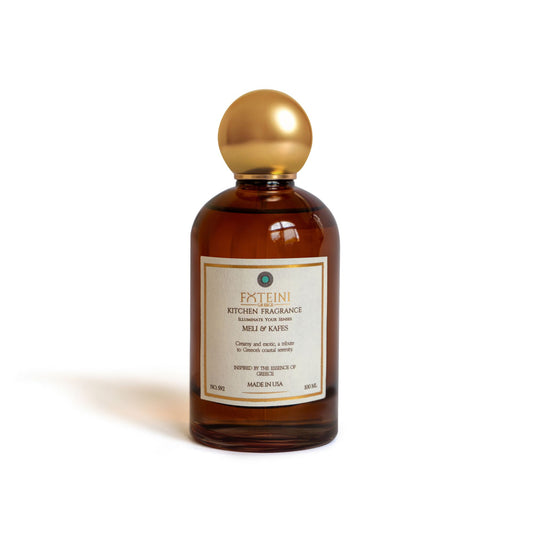 Meli & Kafes Kitchen Spray | Caramel Latte with Hazelnuts and Vanilla Syrup Inspired by Greece